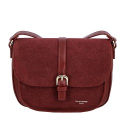 Сумка женская David Jones CM7766 чёрная, бордовая, серая