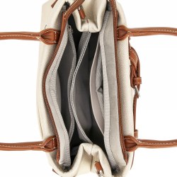 Сумка David Jones CM8332 голубая, бежевая