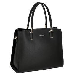 Сумка David Jones CM6718-6 слоновая кость, чёрная, песочная