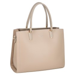 Сумка David Jones CM6718-6 слоновая кость, чёрная, песочная