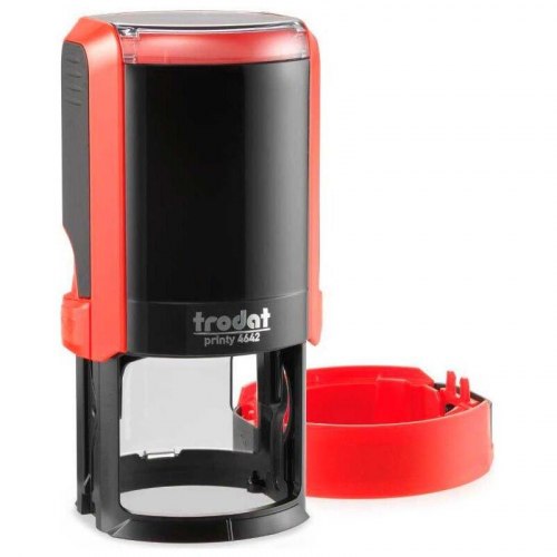 Печать на автоматической оснастке Тродат, D=42 mm (клише из полимера)