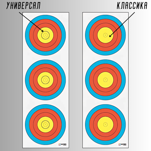 Мишень Sanlida X10 Polyster Target Face (вертикальная)