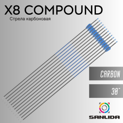 Стрела карбоновая Sanlida X8 Target Compound Arrow