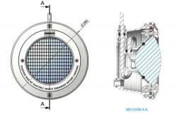 Светильник Standart галогенный Astralpool 300W для пленки в комплекте с нишей и кабелем, передняя панель пластик