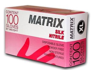 Перчатки Matrix Black Nitrile, размер S (6-7) нитриловые розовые (100шт.), Top Glove