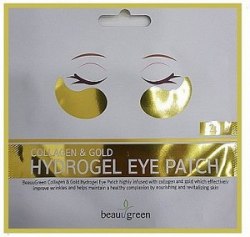 Патчи для глаз гидрогелевые BEAUUGREEN Collagen & Gold Hydrogel Eye Patch 4гр
