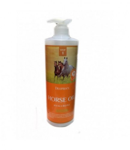 Шампунь с гиалуроновой кислотой и лошадиным жиром DEOPROCE HORSE OIL HYALURONE SHAMPOO 1000мл
