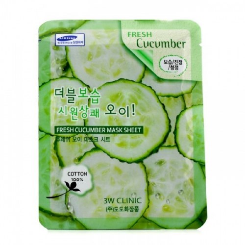 Тканевая маска ЗW CLINIC Fresh Cucumber Mask Sheet
