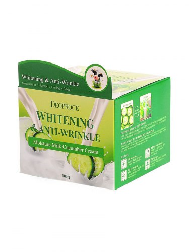 Увлажняющий с экстрактом огурца DEOPROCE MOISTURE MILK CUCUMBER CREAM 100гр