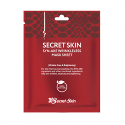 Маска для лица тканевая со змеиным ядом SECRET SKIN SYN-AKE WRINKLELESS MASK SHEET 20гр