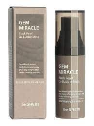 Маска кислородная с экстратом жемчуга (пробник/миниатюра) THE SAEM Gem Miracle Black Pearl O2 Bubble Mask 10гр