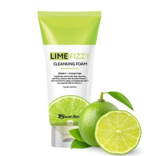 Пенка для умывания с экстрактом лайма и газированной водой SECRET SKIN Lime Fizzy Cleansing Foam 120мл