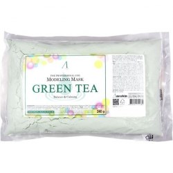 Маска альгинатная с экстрактом зеленого чая успокаивающая ANSKIN Green Tea Modeling / Refill 240гр