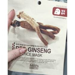 Маска для лица тканевая MIJIN Cosmetics Essence Mask red ginseng 25 гр
