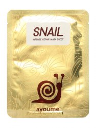 Маска для лица тканевая с муцином улитки AYOUME Snail Intense Repair Mask 20мл