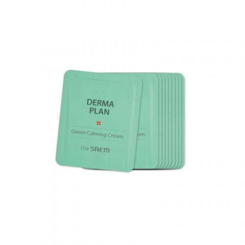 Крем для чувствительной кожи пробник THE SAEM DERMA PLAN Green Calming Cream 1.5ml