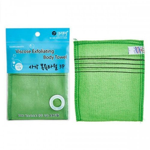Мочалка для душа SUNGBOCLEAMY Viscose Squared Bath Towel 13,5х15см