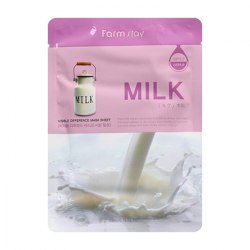 Маска тканевая для лица с молочными протеинами FARMSTAY Visible Difference Mask Sheet Milk, 23ml