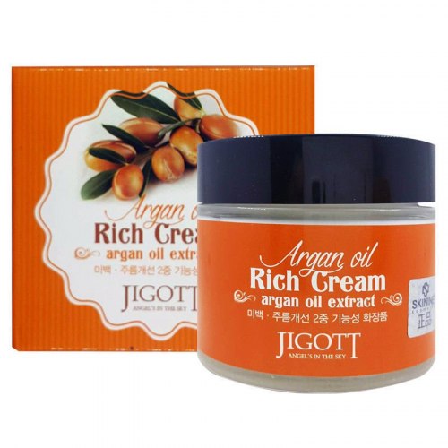 Крем для лица с аргановым маслом JIGOTT Argan Oil Rich Cream 70 мл