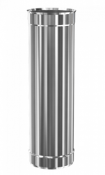 Труба дымохода нержавеющая Теплодар ду-150мм Стандарт 0,5 метра