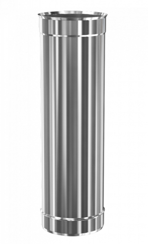 Труба дымохода нержавеющая Теплодар ду-150мм Профи 0,5 метра