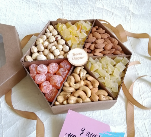 Подарочная коробка с орехами - Подарункова коробка з горіхами №507