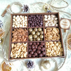 Подарочный набор на Новый год с орехами - Подарунковий набір на Новий рік з горіхами №603