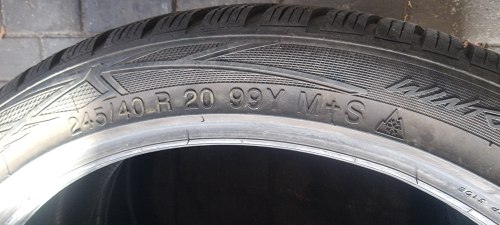 Пара шин 245 40 r20 Vredestein WintracPro 90% остаток. 7мм 21г.22г