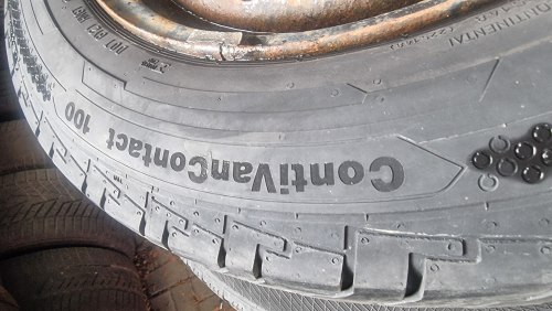 195 65 r16c Continental ContiVanContact 100 01.18г. Как новая 99% остаток с диском vito