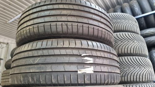 Пара шин 225 50 r18 Pirelli Pzero pz4. bmw 99w 18г. 90%остаток 6.5мм