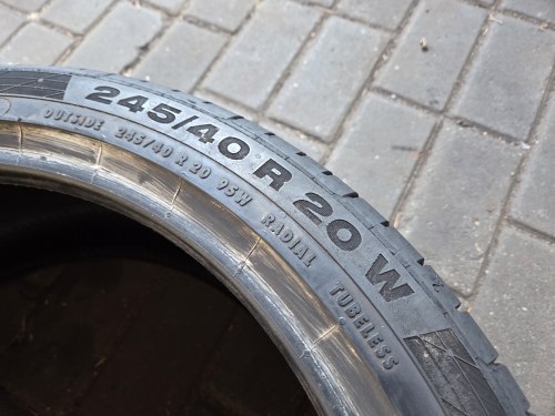 Пара шин 245 40 r20 Continental ContiSportContact 5 7mm.90%остаток 17г-23г.