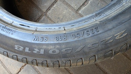 Пара шин 225 50 R18 Pirelli Cinturato P7 RSC остаток 95% 23г.