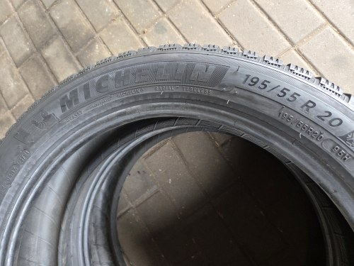 Пара шин 195 55 R20 Michelin Alpin 6 21г. Остаток 85%