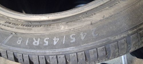 Комплект шин 245 45 r18 Dunlop Winter sport 3D rsc 3617г.7.3 мм. 95%остаток