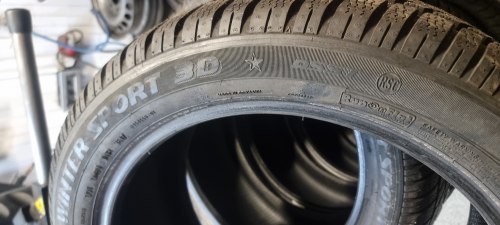 Комплект шин 245 45 r18 Dunlop Winter sport 3D rsc 3617г.7.3 мм. 95%остаток