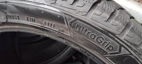 255 40 r19 Goodyear UltraGrip Perfomance+ 7mm 90% остаток 22г