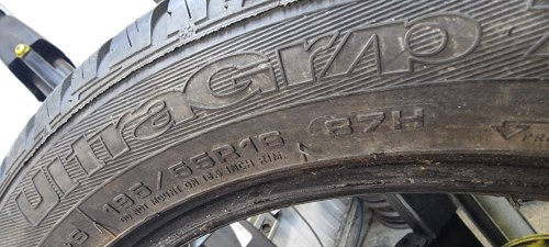 Пара шин 195 55 r16 Goodyear Ultragrip 7 rsc 7.2mm 95%остаток