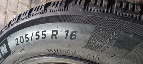 Пара шин 205 55 r16 Michelin Alpin6 21г. 6.3мм