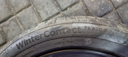 Пара шин 215 50 r17 Continental WinterContact TS870p 6.5mm 21г.