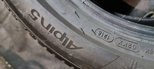 Пара шин 225 55 r17 Michelin Alpin 5 7mm. 90% остаток