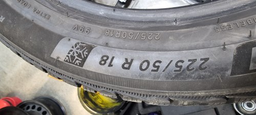 Пара шин 225 50 r18 Michelin Pilot alpin 5 extra load 21г. 95%остаток 7мм