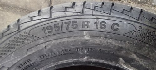 195 75 r16c Continental ContiVanContact 100 99% остаток n e w 24г