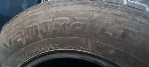 Пара шин 215 75 r16 c Hankook Vantra LT 8.2mm 95%остаток латочка