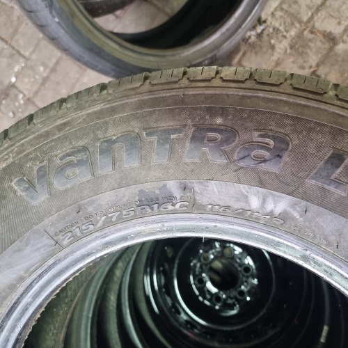 Комплект шин 215 75 r16 c Hankook Vantra LT 8.2mm 90%остаток латочка