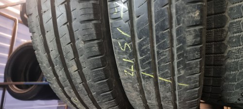 Пара шин 215 75 r16 c Hankook Vantra LT 8.2mm 95%остаток латочка