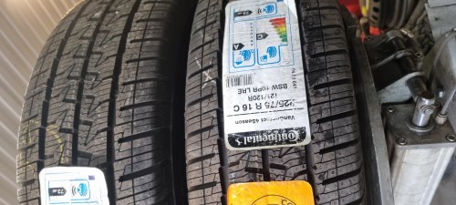 Пара шин 225 75 r16c Continental VanContact 4Season new4419. 99.9% остаток 121/120R. 575kpa