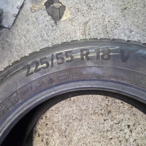 Комплект шин 225 55 R18 Continental All Season Contact AO 19-23г остаток 6.5мм-8мм