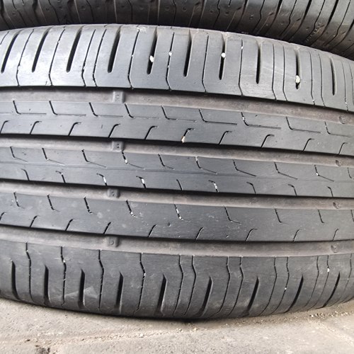 Комплект шин 235 55 r18 Continental EcoContact 6 21г. 90-95%остаток 6.3мм. 5.7мм