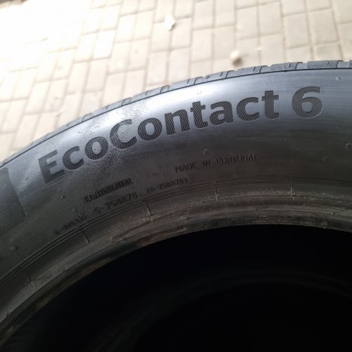 Комплект шин 235 55 r18 Continental EcoContact 6 21г. 90-95%остаток 6.3мм. 5.7мм
