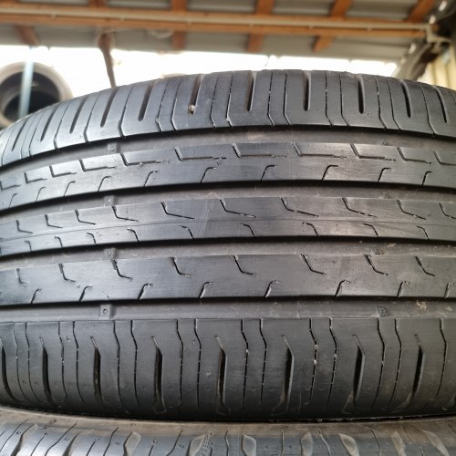 Комплект шин 235 55 r18 Continental EcoContact 6 21г. 90-95%остаток 6.3мм. 5.7мм